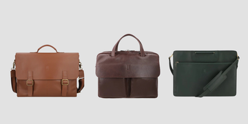 Leather office bag