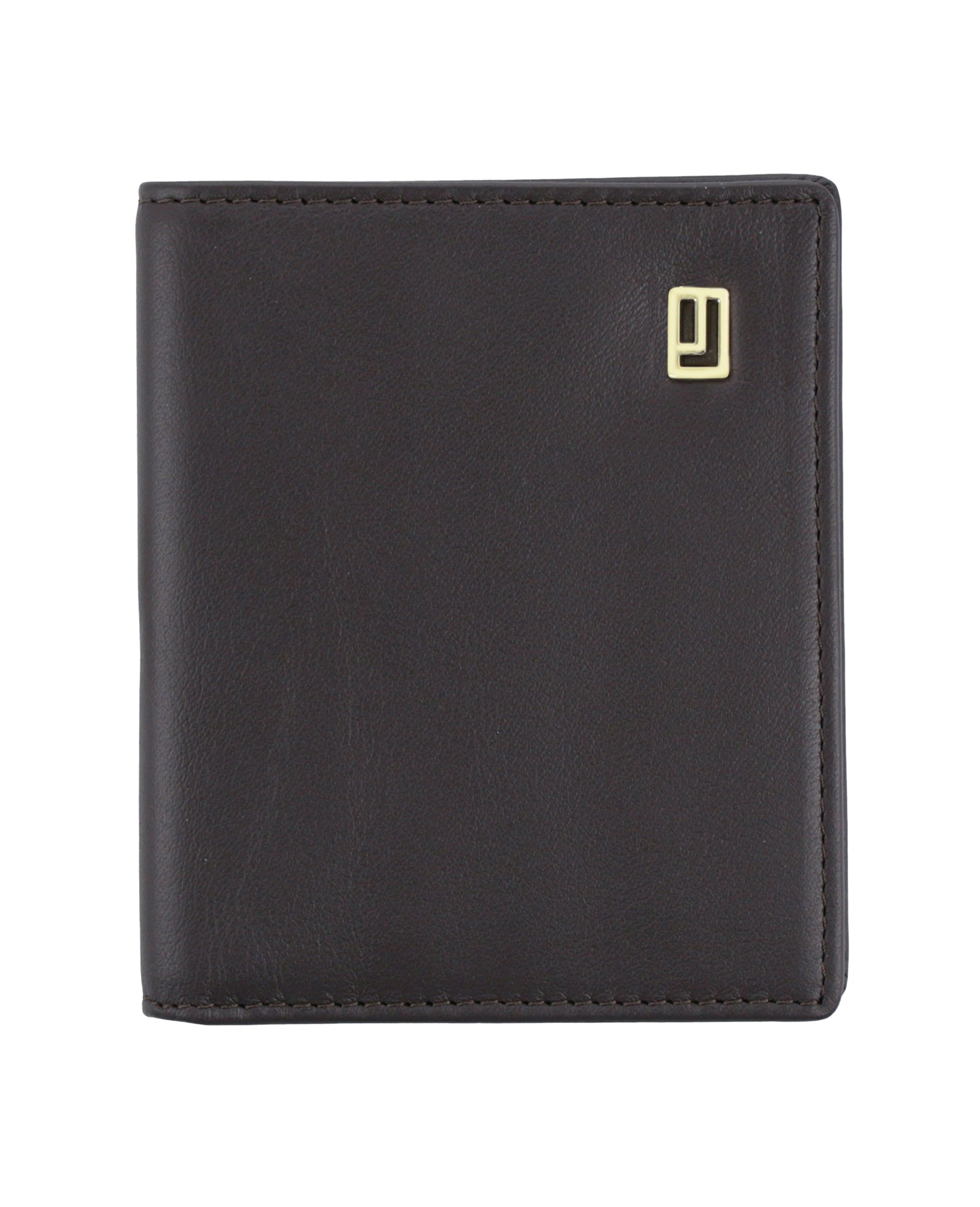 Compact leather wallet