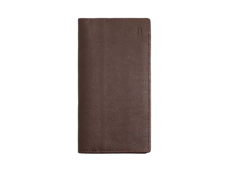Leather wallet with zipper pocket
