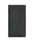 Leather wallet with zipper pocket