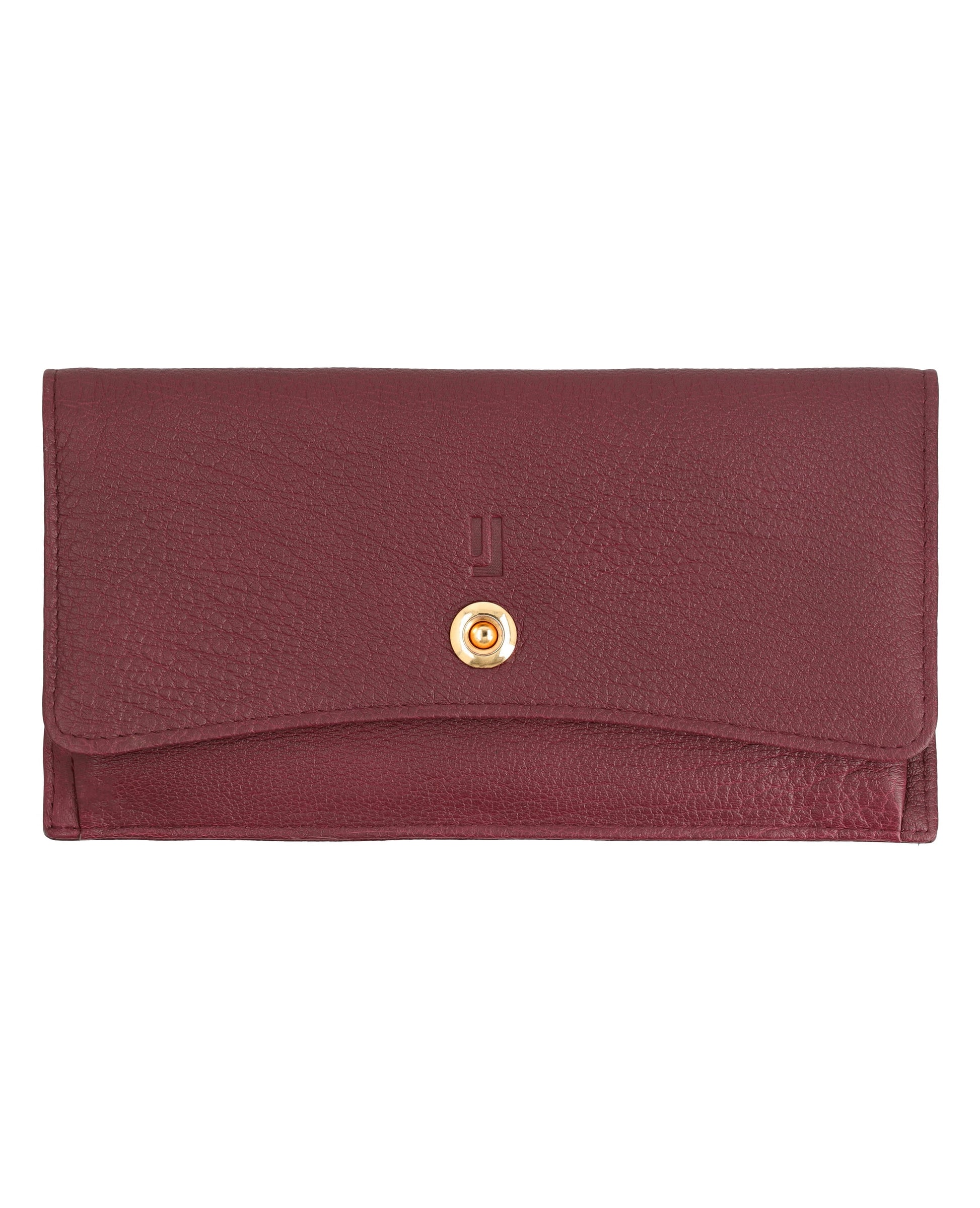 Stylish leather wallet with coin pouch.