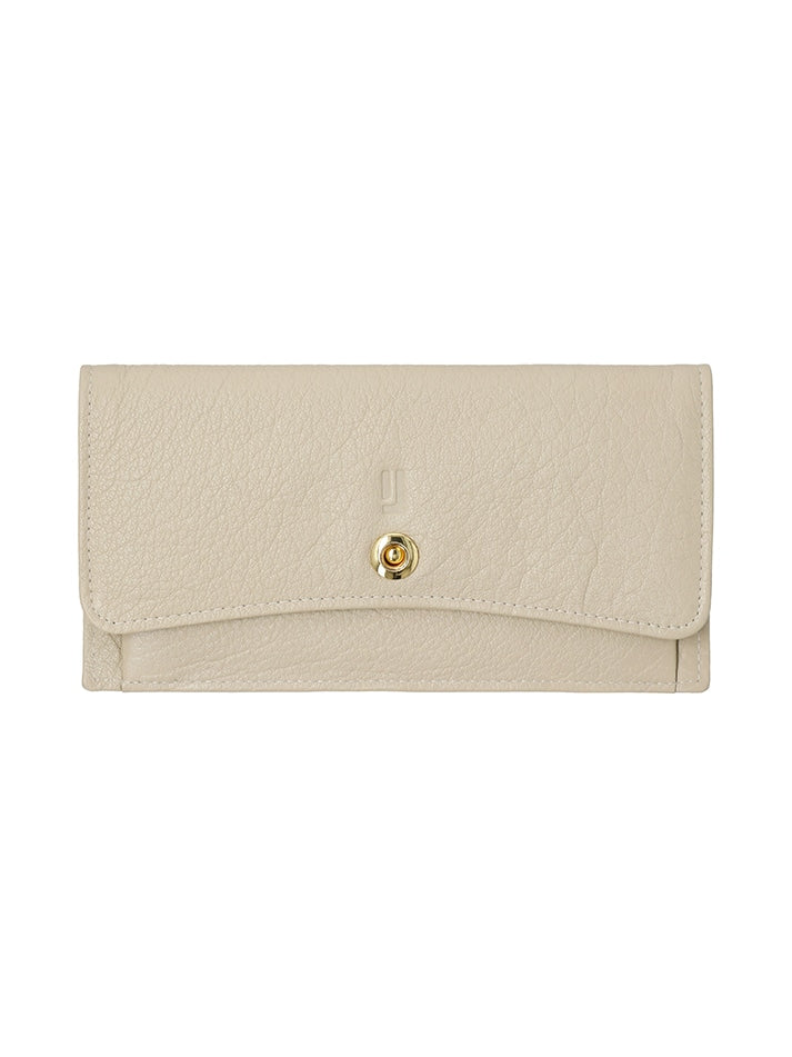 Stylish leather wallet with coin pouch.