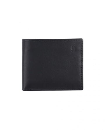 Black & Brown
Multi-fold wallet with 12 card slots, cash compartment, and ID windows