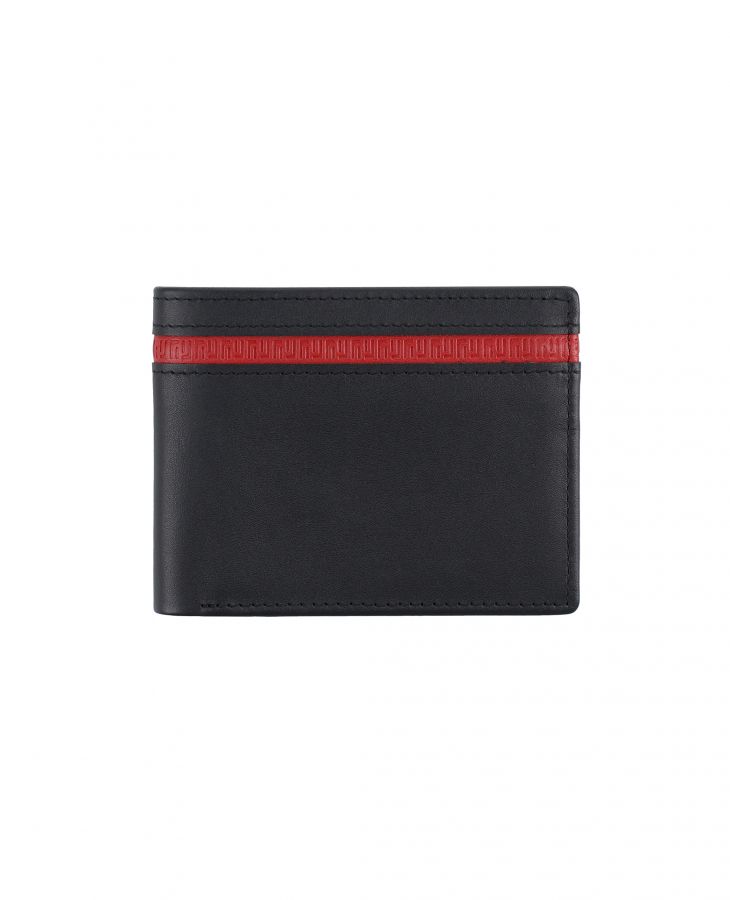 Signature leather wallet with receipt pockets