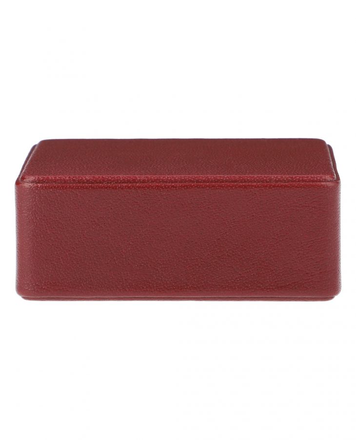 Maroon Elegant leather paperweight for office.