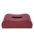 Leather tissue box cover for office or home use.