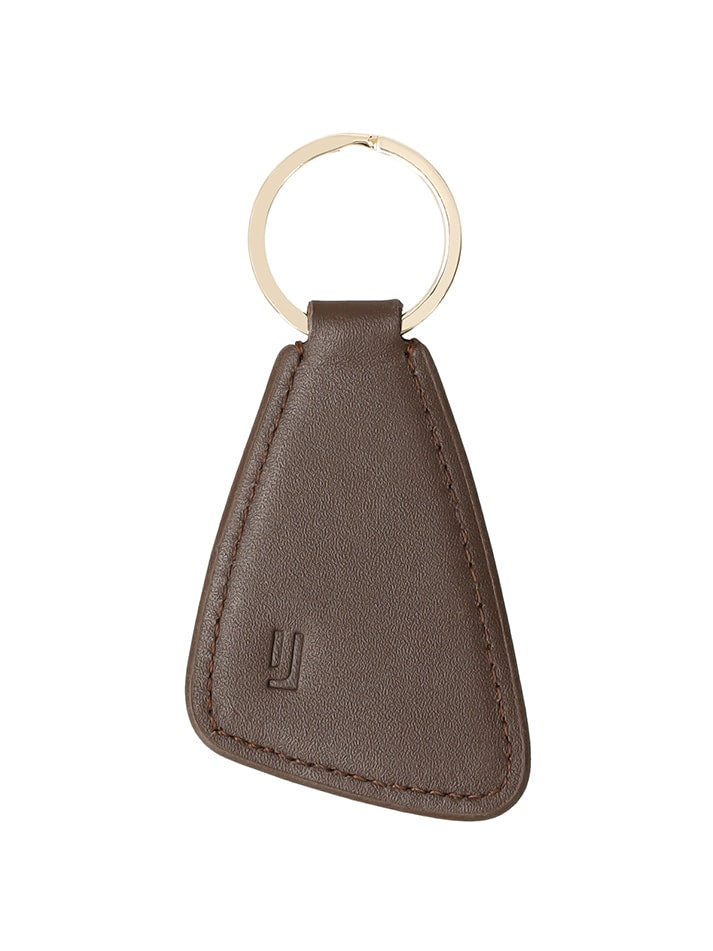 Stylish brown Nappa leather keyring,