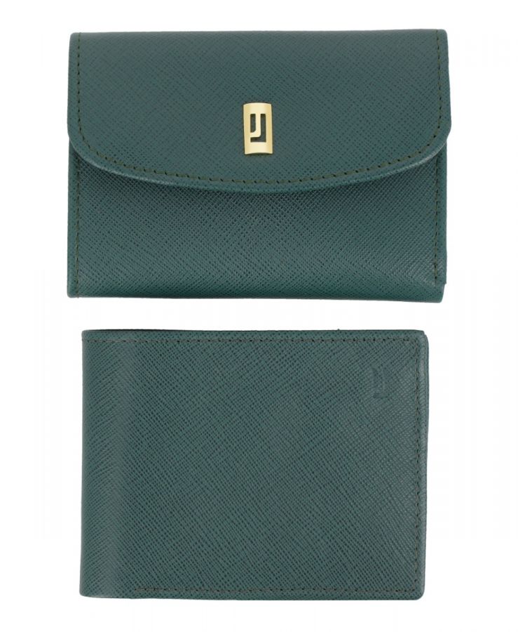 Green Leather Wallet 