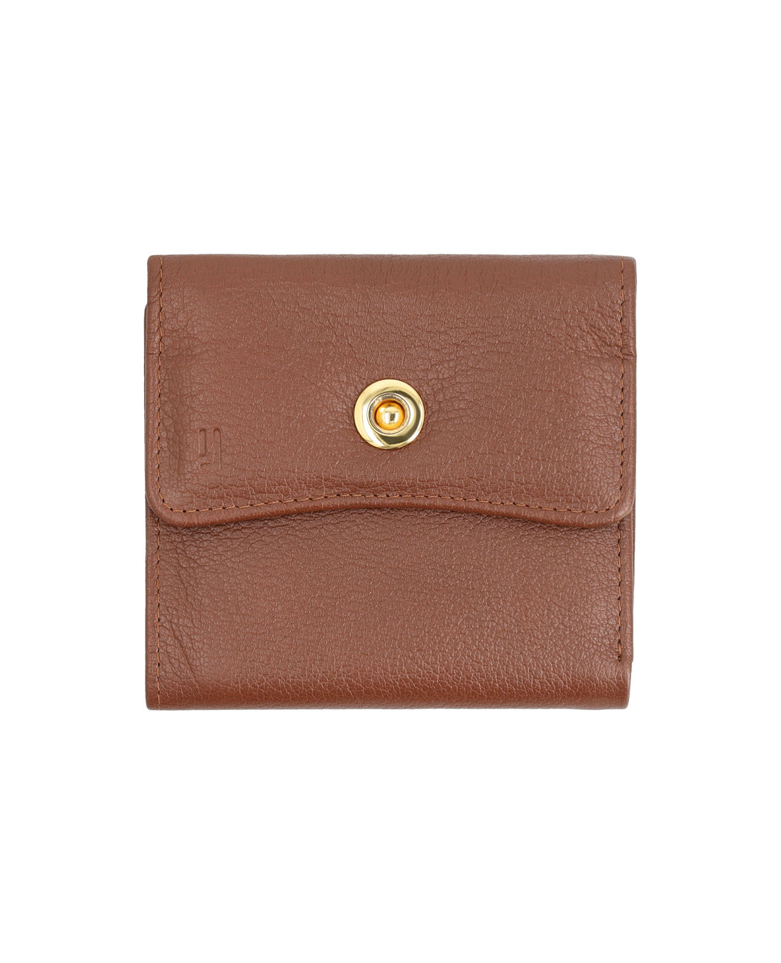 Sleek leather wallet with compartments.