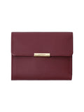 Sophisticated wallet with gold fittings.