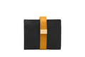 Compact leather wallet with card slots
