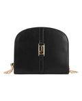 Classic leather handbag, Black.