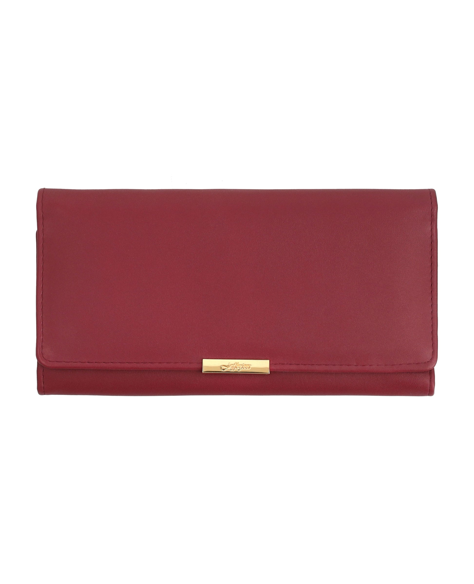 Elegant leather wallet with zippers.