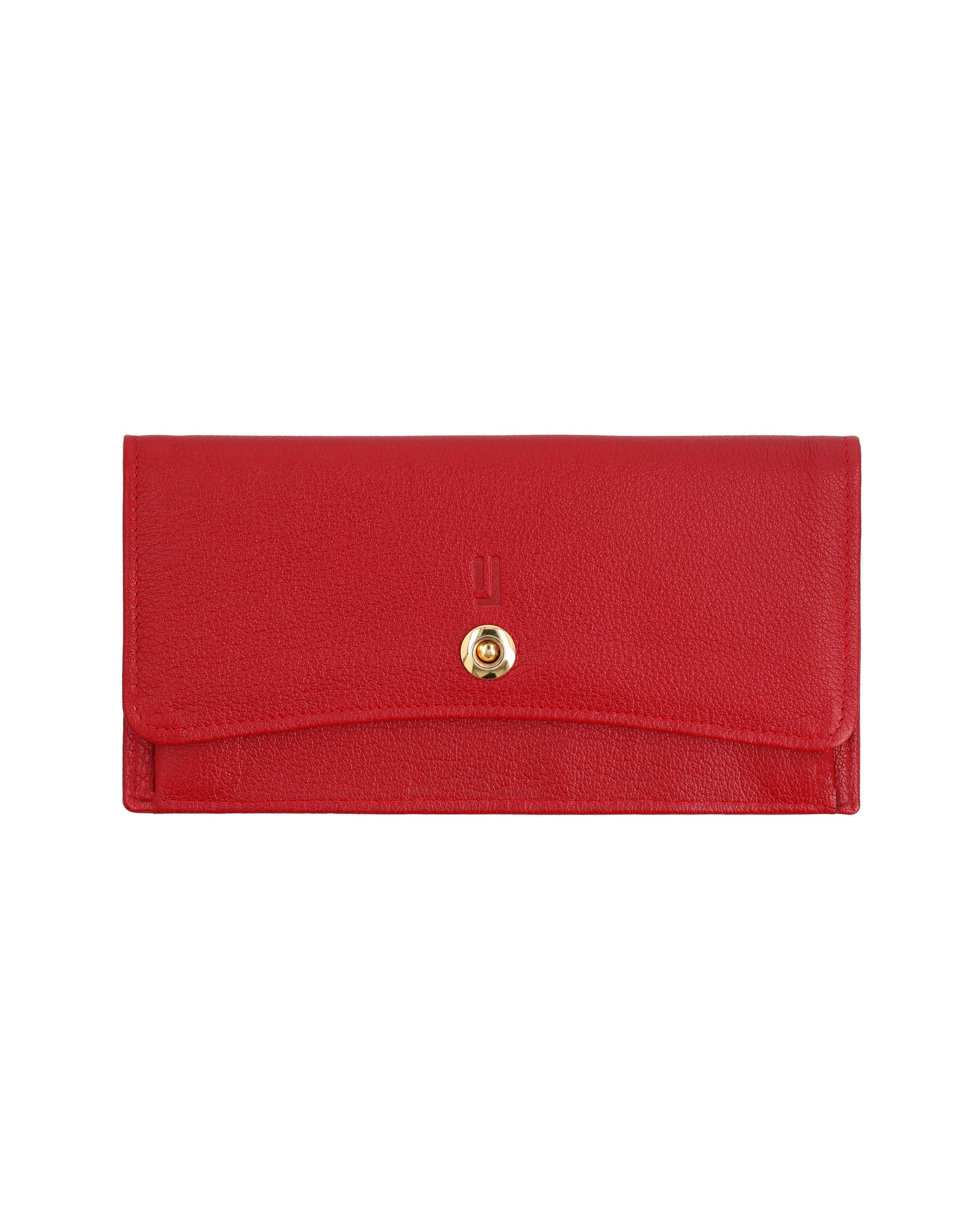 Stylish leather wallet with coin pouch.