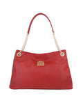 Soft Red leather with chain strap