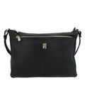 Black,Trendy leather crossbody