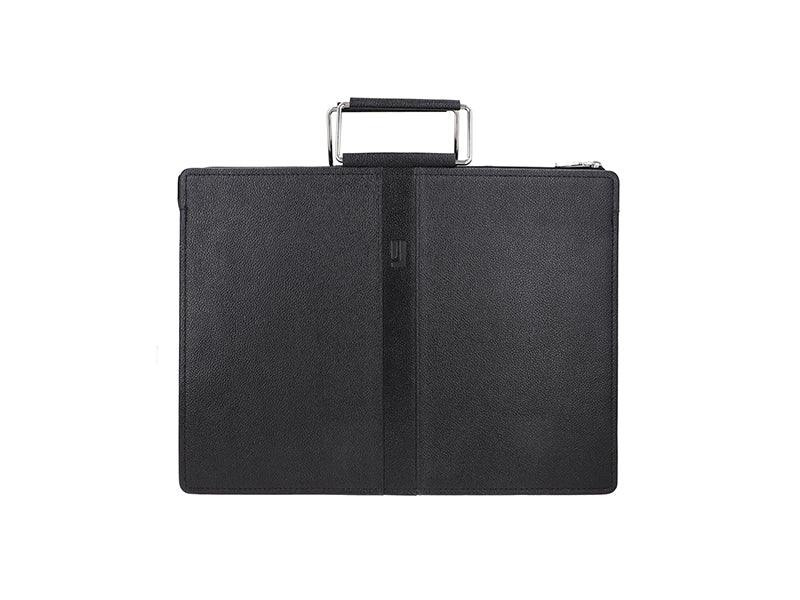 Black Stylish leather  case for documents and tech