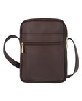 GRU crossbody bag with multiple pockets.