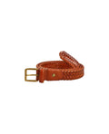 Classic leather belt with tailored look.