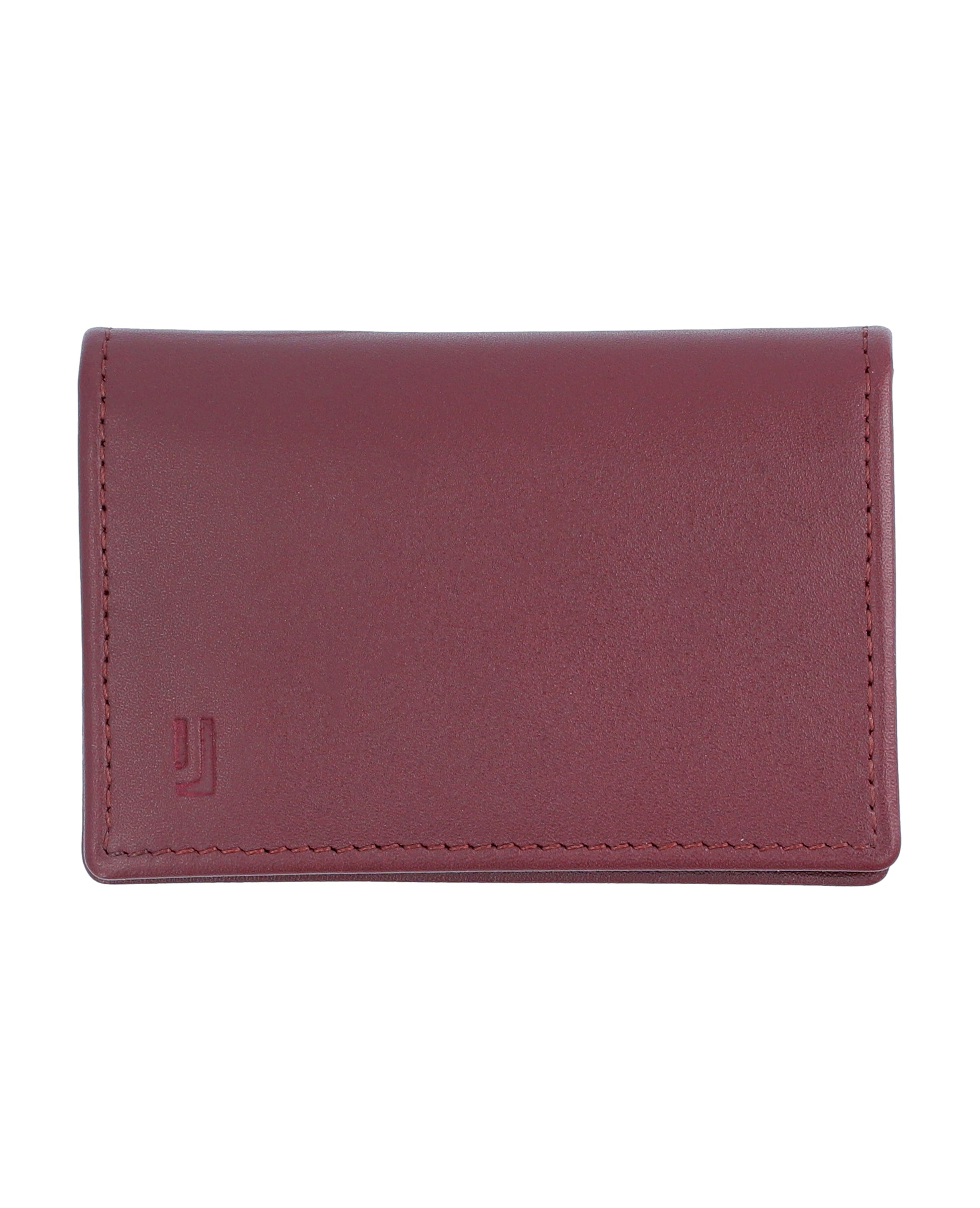 Slim leather card case,with  multiple slots