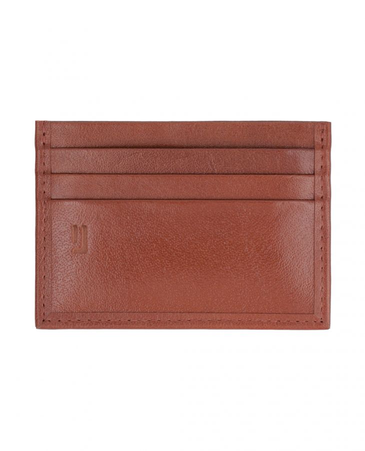 Slim buffalo leather card case.