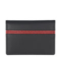 Black and Red Elegant leather card case