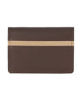 Brown and Camel Elegant leather card case